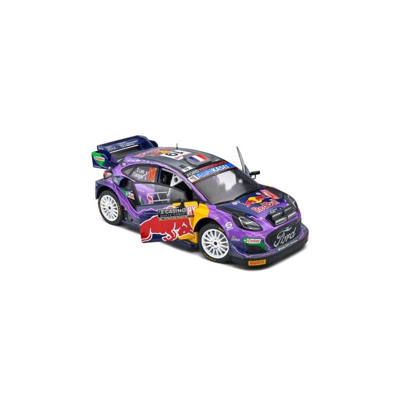 FORD PUMA RALLY1 HYBRID PURPLE 19 S LOEB I GALMICHE RALLYE MONTE