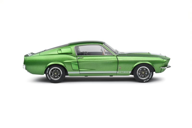 Shelby Mustang GT500 Lime Green/ White Stripes 1967-Auto model